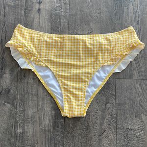 ☀️Yellow Gingham Bikini Bottom☀️